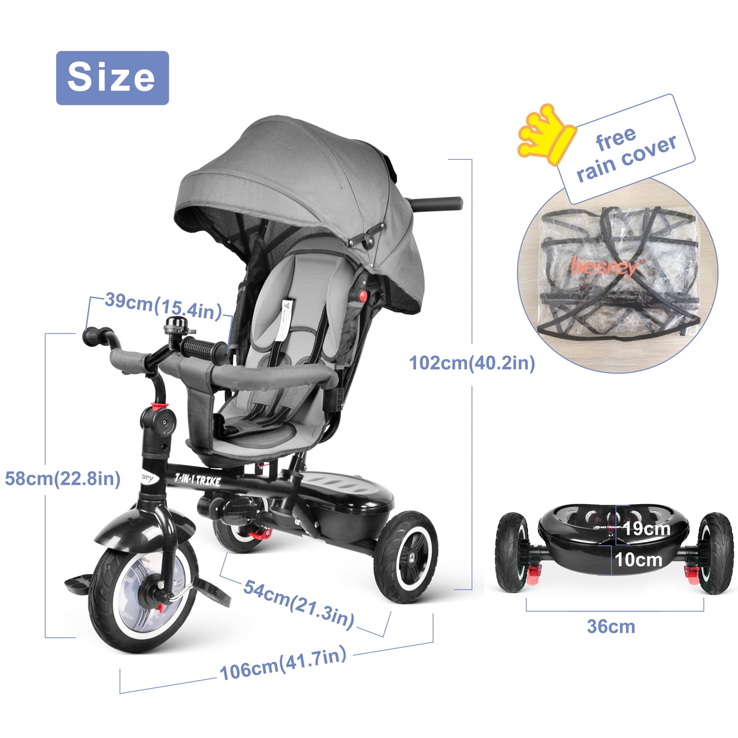 besrey tricycle 7 in 1