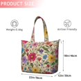 thumbnail image 4 of Pioneer Flower Floral Print Pattern Travel Tote Bags for Women Carry On,Large Weekender Bags for Women Travel,Multi Functional Duffle Bag for Work,Shopping,Sports, 4 of 5
