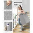 thumbnail image 4 of Cesta de lavandería SONGMICS Rolling con ruedas, 90 L, color gris tórtola, 4 of 7