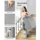 thumbnail image 4 of Cesta de ropa SONGMICS Rolling de 140 litros con ruedas, color gris tórtola, 4 of 7
