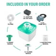 thumbnail image 4 of Cat Water Fountain, 2L/67oz Indoor Ultra Quiet Pet Water Dispenser, Pet Fountain Automatic Water Dispenser for Cats and Dogs, with Filter, 4 of 8