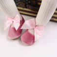 thumbnail image 4 of Yoyauz Baby Girl Mary Jane Shoes Anti Slip Rubber Sole Ballet Slippers Princess Dress Wedding Shoes Newborn Kids Shoes Toddler Shoes（0-12 Month）, 4 of 8