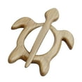 thumbnail image 1 of Fiudx Broche de Madera con Forma de Animal, Prendedor de Wombat Artesanal, Accesorio Ligero para Chal, Diseño Ecológico, Regalo para Celebraciones Navideñas, 7,6 Cm, 1 of 2