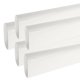 thumbnail image 1 of Barra ovalada de 36 pulgadas de largo barra de ropa de clóset resistente blanco brillante paquete de 5, 1 of 2