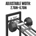 thumbnail image 4 of Niffgaff 3 Tier Dumbbell Rack Weight Rack Stand Only for Home Gym Storage Organizing Dumbbells Up to 390 lb Capacity, 4 of 9