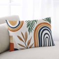 thumbnail image 2 of Bohemian Nordic Throw Pillow Cover 16 x 24 Inch Decorative Pillow Cover Abstract Art Coconut Palm Leaves Lumbar Pillowcase Seasonal Rectangle Cushion Case for Couch Sofa Bed Living Room, 2 of 7