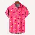 thumbnail image 3 of Camisa de verano para hombre, camisa de manga corta con estampado de amor para hombre, 2024, nueva camisa hawaiana informal de manga corta para hombre, ropa informal de playa, 3 of 5