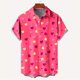 thumbnail image 3 of Camisa de verano para hombre, camisa de manga corta con estampado de amor para hombre, 2024, nueva camisa hawaiana informal de manga corta para hombre, ropa informal de playa, 3 of 5