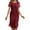 Red, variant on Women's Cocktail Dresses Elegant Round Neck Party Gown Wedding Holiday Date Night Spring Summer Casual formal Occasion Dress