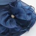 thumbnail image 6 of Women's Foldable Wide Brim Organza Church Fascinator Bridal Tea Party Wedding Hat, 6 of 6