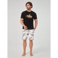 thumbnail image 3 of Men Sloth & Slogan Graphic Tee & Shorts PJ Set, 3 of 5