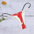 thumbnail image 2 of Yuncity Womens Valentines Day Panties Heart Printed Breathable Thong Valentine'S Day Underwear Red Xl, 2 of 4