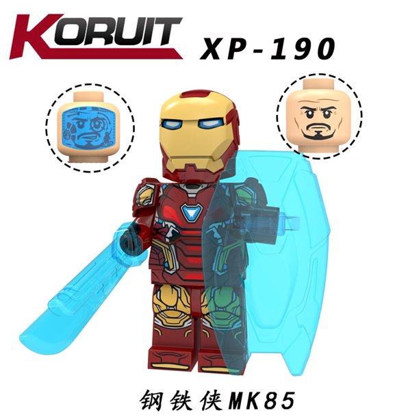 Marvel Super Hero Series Los Vengadores Iron Man Thanos Bloques De Construcción Juguetes