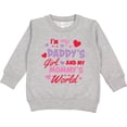 thumbnail image 2 of Inktastic Valentine's Day I'm My Daddy's Girl and My Mommy's World Toddler Sweatshirt, 2 of 4