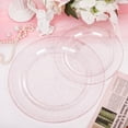 thumbnail image 4 of 120pcs Pink Plastic Plates Disposable - Clear Pink Glitter Plates for Parties including 60PCS Dinner Plates 10.25inch and 60PCS Salad Plates 7.5inch, 4 of 16