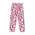 thumbnail image 4 of Kdxio Tulips Flowers Print Men's Sleep Pajama Pant Lounge Pants with Pockets, 4 of 8