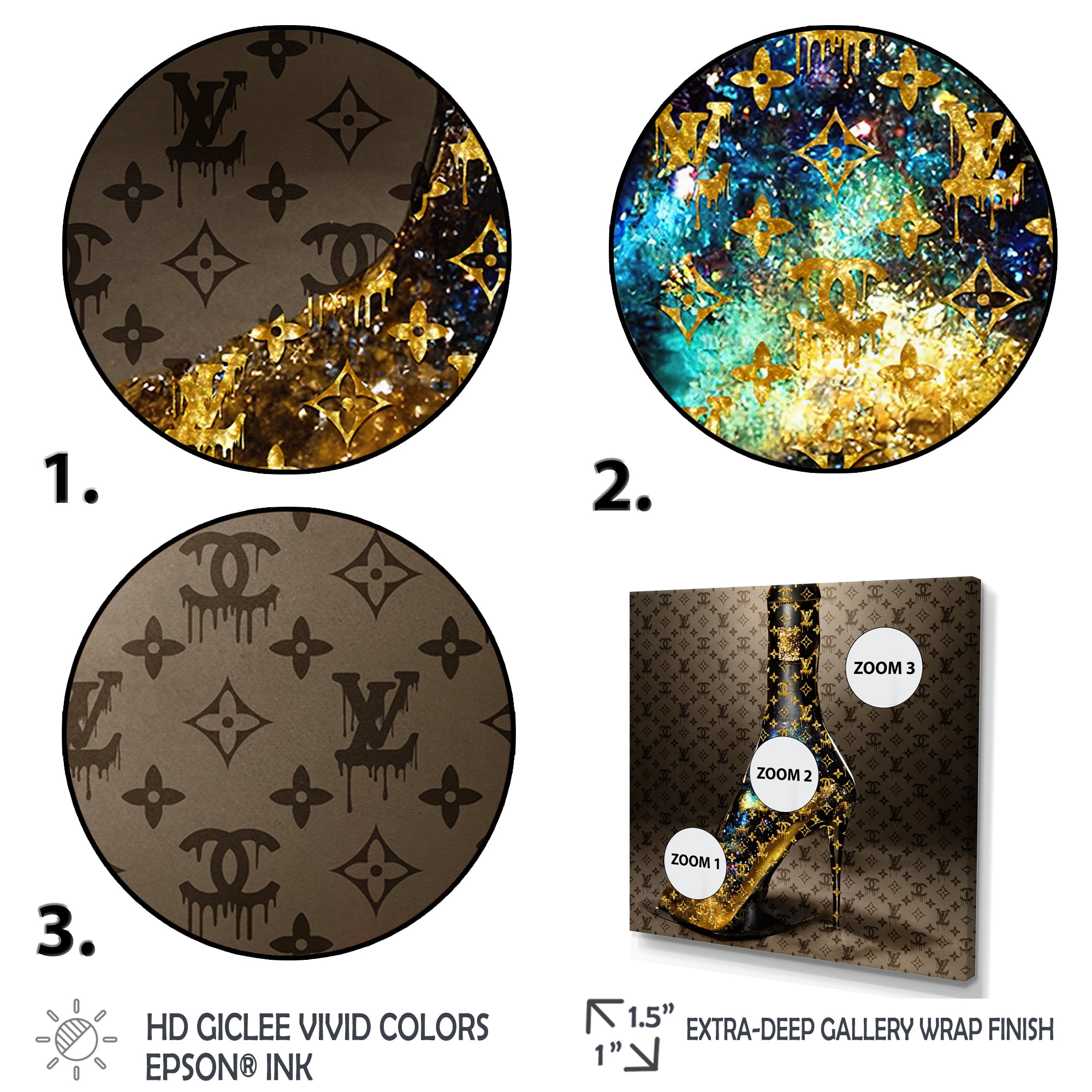 Designart Luxurious Stilettos V Canvas Wall Art