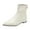 White, variant on Akiihool Ankle Boots for Women Wide Width Womens Platform Ankle Boots Elastic Block Heel Women Snow Boots Winter Shoes Warm Slip On (Black,6.5)