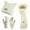 White, variant on QASIEATN Winter Hat Beanie Long Scarf Touchscreen Gloves Set 3Pcs Soft Thick Fleece Lined Gloves Cap Scarf Set for Women Fall Fashion Accessories