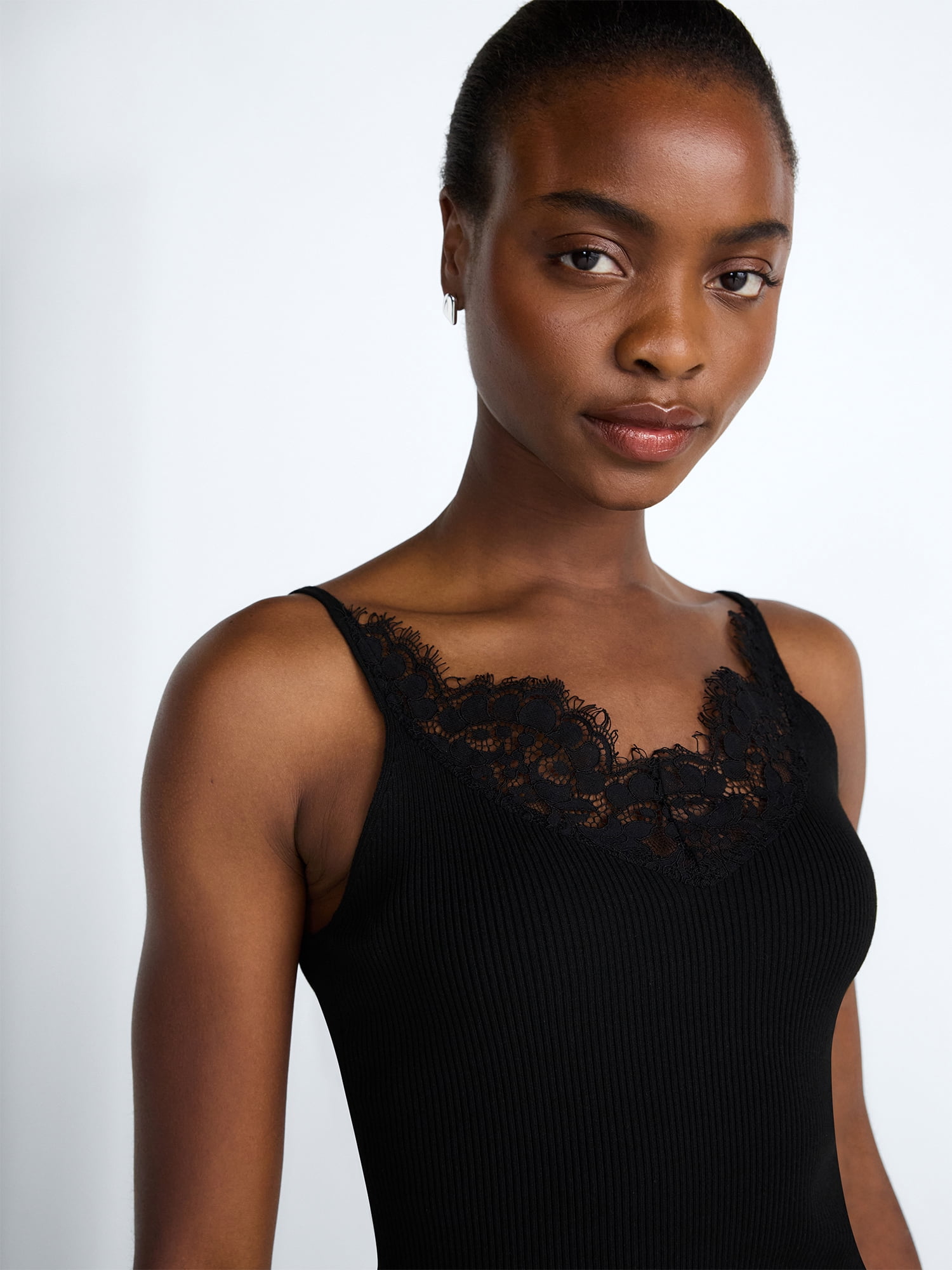 Scoop Women’s Sweater Lace Cami, Sizes XS-XXL