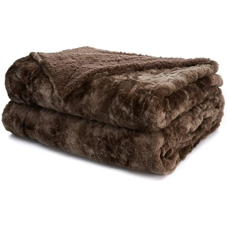 Faux Fur Bed Throw Blanket King Size 108x90 Many Colors Soft Large Luxury Reversible Blankets Warm Washable Throws For Couch Or Beds Brown Tie Dye Canada Faux Fur Bed Throw Blanket King Size, King Size Bed Throws Fur