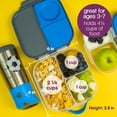 thumbnail image 2 of b.box Mini lonchera para niños: Bento Box liviano, contenedor para refrigerios y almuerzo con 2 compartimentos a prueba de fugas. Útiles escolares para mayores de 3 años, sin BPA (Ocean Breeze, capaci, 2 of 5