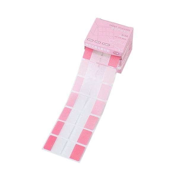 Pink Index Tabs Sticky Notes Pull Out Design Self Adhesive Page Markers For Student Office Supplies Organization