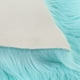 thumbnail image 5 of Alfombras mullidas y peludas para dormitorio, ideales para la mesita de noche o como luz de lectura. Azul claro, 5 of 7