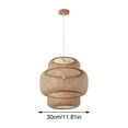 thumbnail image 3 of BallsFHK Vine Woven Lampshade, Homestay Hotel, Restaurant, Tea Room, Creative Retro Hand Woven Personalized Chandelier, 3 of 5