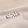 thumbnail image 5 of EOEMY Lotus Rings For Women Stainless Steel Flower Of Paradise Amulet Finger Ring, 5 of 9
