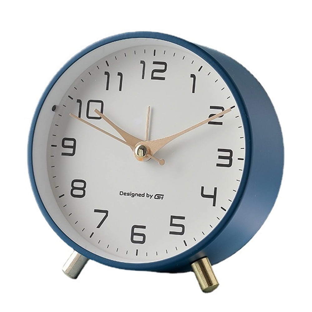Alarm Clock, Super Silent Non Ticking Small Clock ， Battery Operated