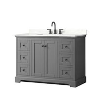 Wyndham Collection Wcv232348s-Qtz-Us3mxx Avery 48" Free Standing Single Basin Vanity Set -