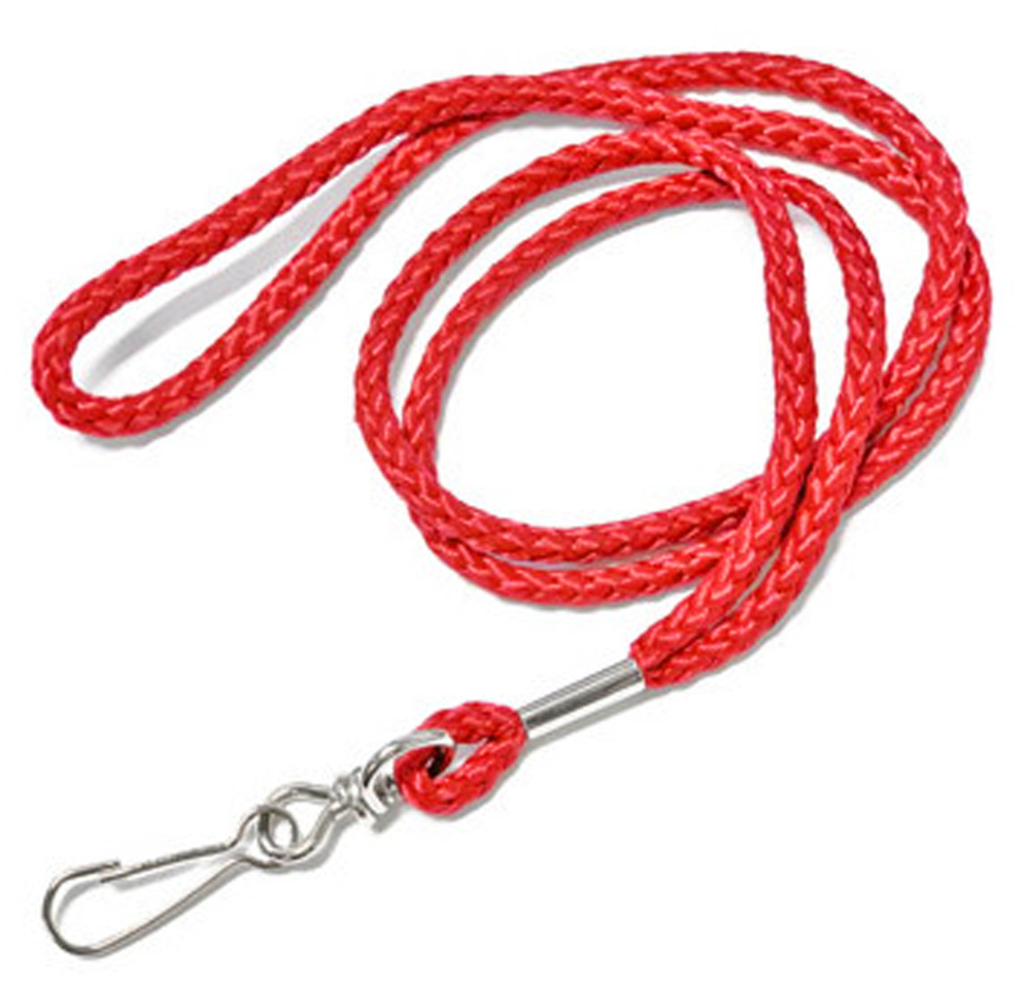 100pcs Round ID Neck Lanyards for Badges with Swivel J-Hook, Assorted Mix 10 color by OnDepot
