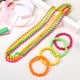 thumbnail image 3 of KAKOWELY 8 piezas de collares y pulseras de cuentas de neón, cadenas de cuentas, accesorios para disfraces de fiesta, 3 of 5