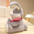 thumbnail image 5 of YujiCraft Children's Bunny Plush Toy Electric Sound Making, 14-inch Talking Stuffed Rabbit Birthday Gift,Gray, 5 of 5