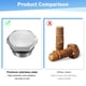 thumbnail image 4 of Juego de 2 Tapones de Rosca de Cabeza Hexagonal Exterior, 1/4 NPT Masculino, Tapón de Rosca Sólido de Acero Inoxidable 304 con Anillo de Sellado, 4 of 6