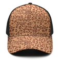 thumbnail image 3 of Leopard Print Baseball Cap Adjustable Size – Stylish Spliced Design Trucker Hat, Dad Hat with Full Print Front & Brim, Breathable Cotton Blend Snapback for Sports, Travel & Daily Wear, 3 of 3