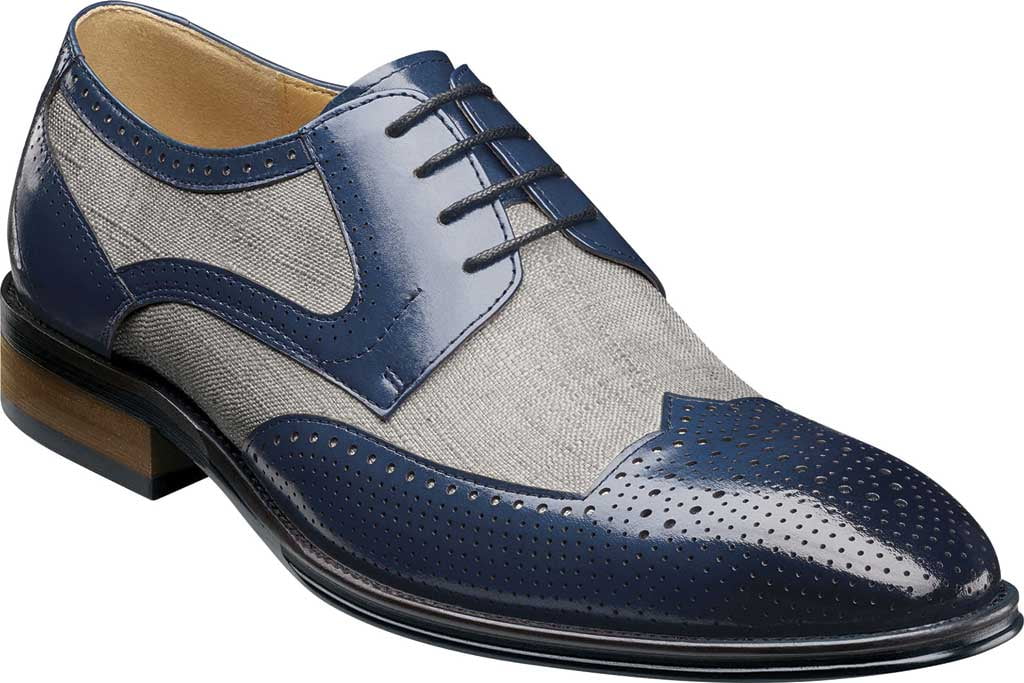 Stacy Adams Men's Stacy Adams Harrison Spectator Shoe Blue Multi