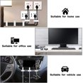 thumbnail image 5 of 60 clips de cables adhesivos, clips de gestión de cables de 46x20mm, clips de gestión de cables duraderos, organizador de cables para TV, PC, cargador, teléfono, coche, oficina, H Feliz Sencillez, 5 of 5