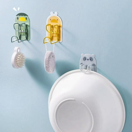 

Wenasi Washbasin Hooks Cartoon Cute No Drilling Wall Mount Home Bathroom