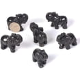 thumbnail image 2 of Angelstones Carved Natural Black Hematite Elephant Healing Crystal Guardian Statue Figurine Crafts 2 inch, 2 of 2