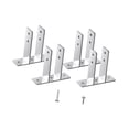 thumbnail image 3 of 4 soportes para mampara de urinario de baño, clips para mampara de urinario con sujetadores para instalaciones o reparaciones, soporte en forma, 3 of 9