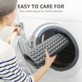 thumbnail image 6 of OTHWAY Non Slip Bath Tub Shower Mat with Suction Cups, Drain Holes, Bathtub Floor Liner Mats for Inside Shower Bathroom, Machine Washable, Soft on Feet, 35x16 Inch (Grey), 6 of 9