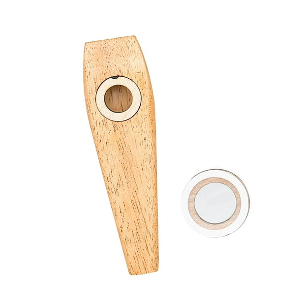 Kazoo de madera con boca Kazoos, regalo, flauta de madera ligera, instrumento musical para guitarra, ukelele, acompañamiento para adultos, educativo