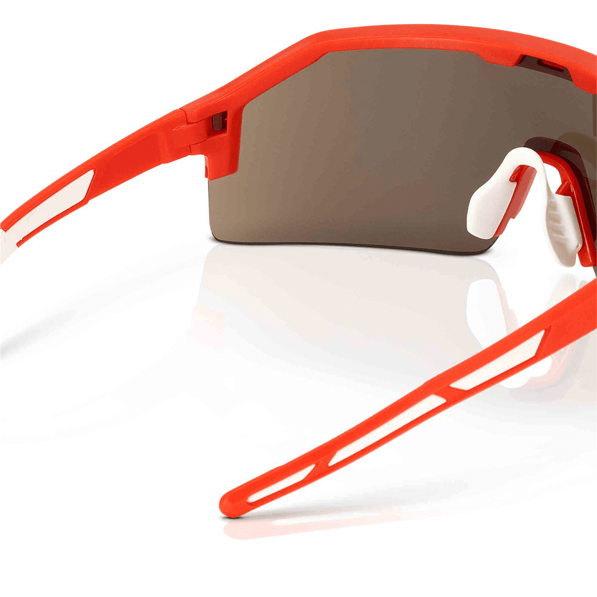 Jackson Safety Safety Glasses - MAXVIEW+ Series - Gold Mirror Lens - Red Frame - Hardcoat Anti-Scratch