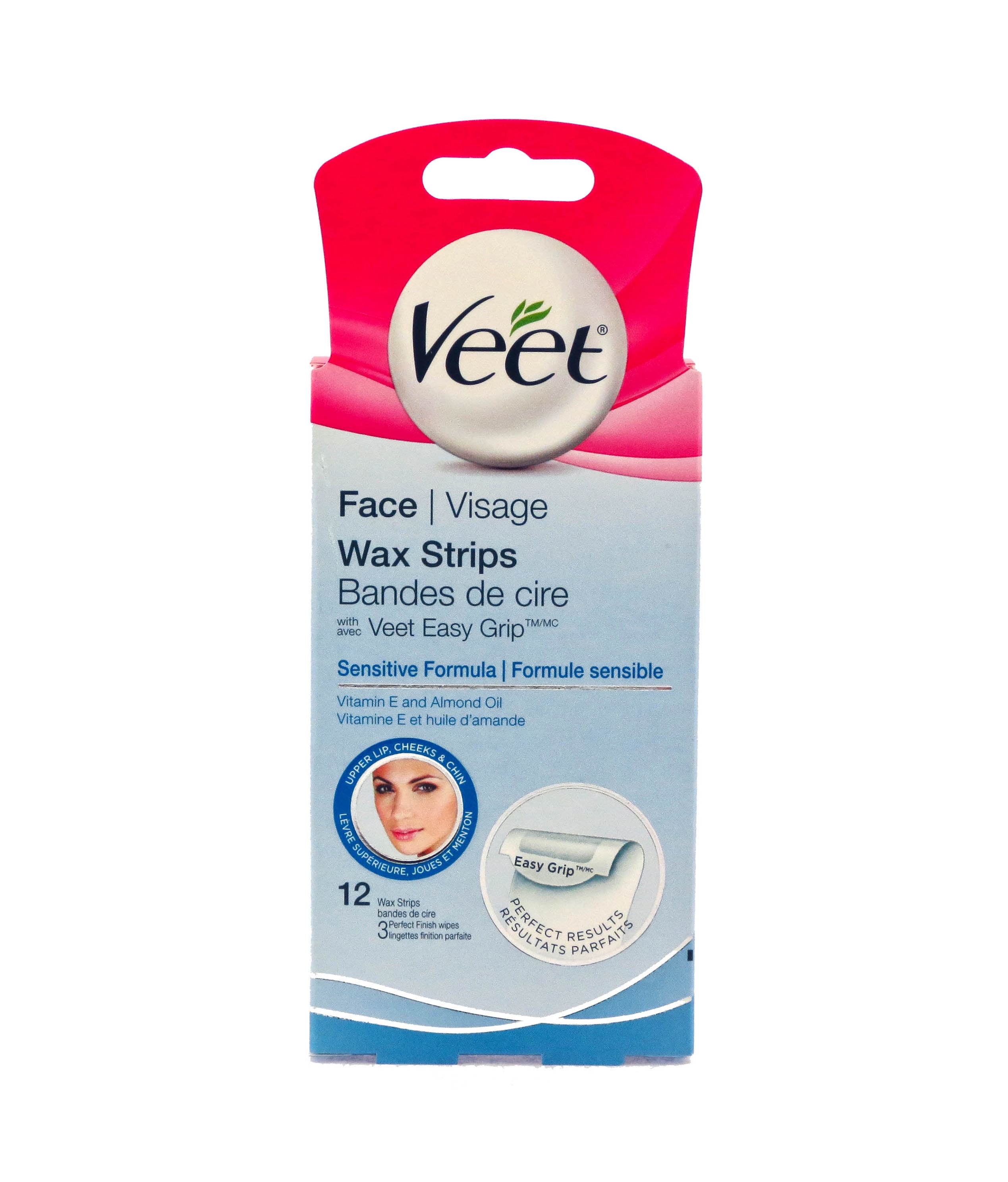 Veet Wax Strips Sensitive Formula / Face / 12ct Walmart Canada