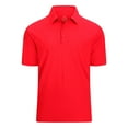 thumbnail image 1 of cfhntfmh Mens Golf Shirts Quick Dry Collared Tennis Tops Summer Solid Short Sleeve Button up Gym Shirts Basic Tees, 1 of 6