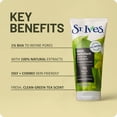 thumbnail image 6 of St. Ives BHA Green Tea & Bamboo Face Scrub, Moderate Exfoliating Face Wash with 1% Salicylic Acid, 6oz, 6 of 12