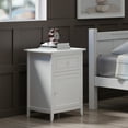 Winsome Wood Eugene Accent Table, Nightstand, White Finish