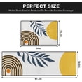 thumbnail image 2 of Yellow Sun Minimalist Home Kitchen Rugs and Mats Non Skid Washable Set of 2, Mid Century Bohemian Kitchen Mats for Floor, Geometric Kitchen Runner Rug, Abstract Kitchen Decor, 2 of 6